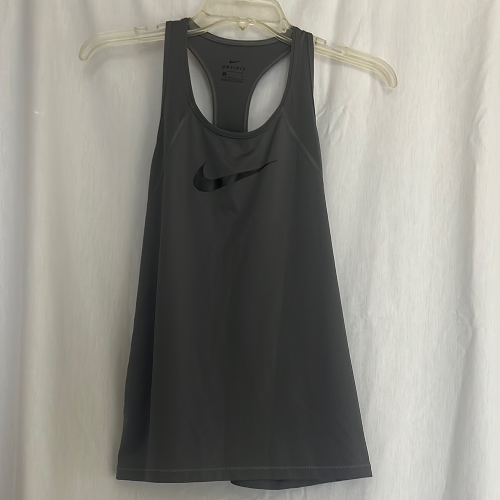 Nike Women's dri-fit small Gray Tank Top